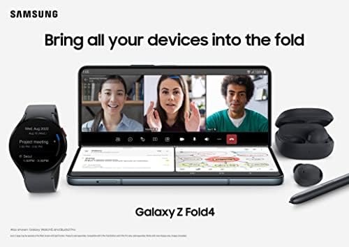 Samsung Galaxy Z Fold 4 טלפון סלולרי, סמארטפון אנדרואיד לא נעול מפעל, 512GB, Mode Flex, וידאו בחינם, תצוגת חלון