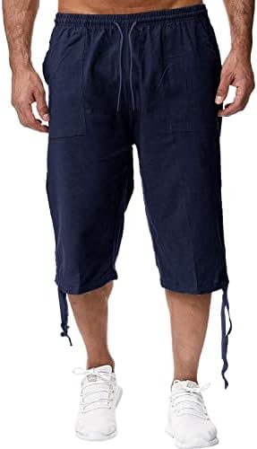 מכנסיים של Miashui Chinos גברים מתיחים מכנסי אביב וקיץ מכנסי כותנה בקיץ מכנסי ספורט תלויים מכנסיים