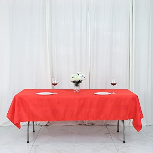 54 * 96 לבן סיטונאי מצעים פוליאסטר מפות מלבן משתה פשתן חתונה מסיבת מסעדת מפת שולחן