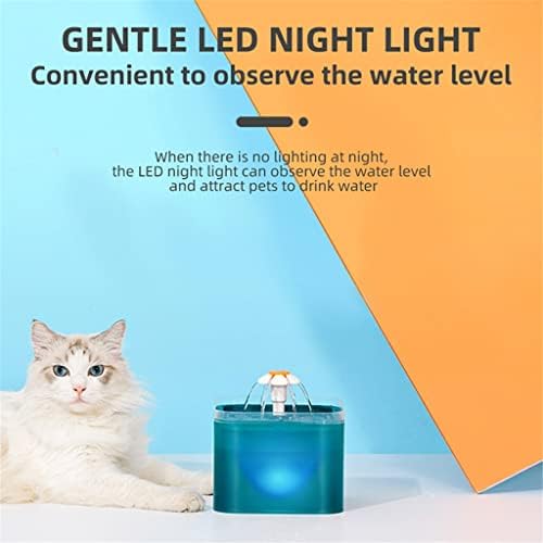 2 ליטר קיבולת אוטומטי חתול מים מזרקת עם הוביל תאורה לחיות מחמד מתקן מים עם מחזור סינון לחתולים מזין