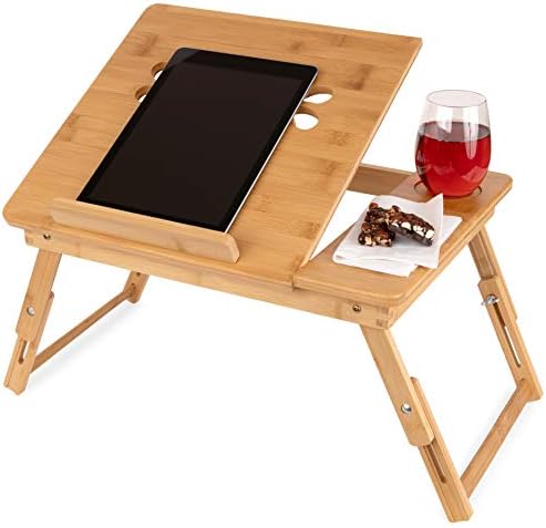 שולחן מגש מיטת אוליביה ואיידן משטח הטיה של שולחן מחשב נייד לקריאה, טבליות, הגשה ואכילת אוכל