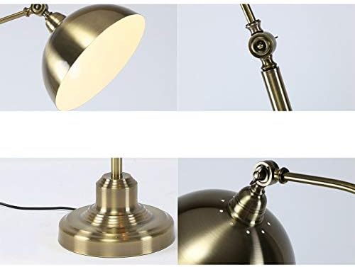 מנורת רצפה רגילה של GHGHF תאורה פשוטה עתיקה אמריקאית לחדר שינה/סלון/לימוד