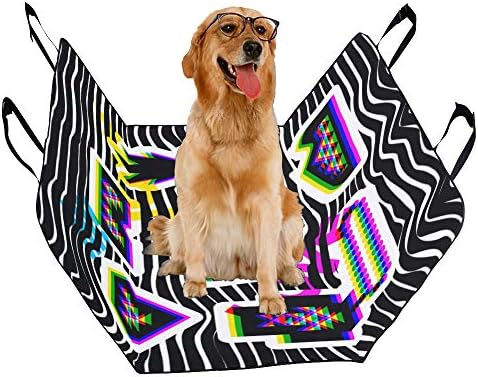 כיסוי מושב כלב מותאם אישית היפ הופ עיצוב סגנון אופנה רחוב הדפסת רכב מושב מכסה לכלבים עמיד למים החלקה עמיד