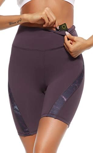 חותלות להתפרצות לנשים-אימון חותלות נשים גבוהות במותניים עם מכנסי יוגה בקרת בטיים בכיסים