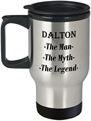 דלטון - האיש המיתוס המתנה לספל קפה מדהים של האגדה - ספל נסיעות 14oz