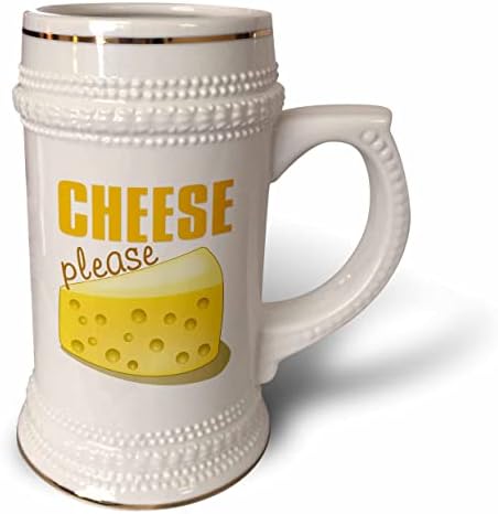 תמונת 3 של מילים של גבינה בבקשה עם תמונת גבינה - 22oz שטיין ספל