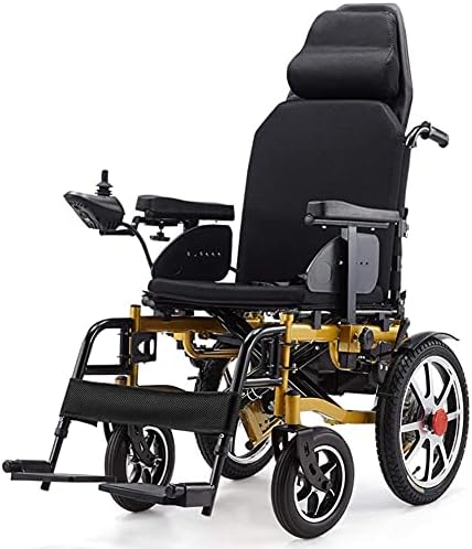 אופנה ניאוצי כרית כסאות גלגלים ניידים כסאות גלגלים חשמליים מתקפלים עם מנוחת ראש מנוחה ניידת