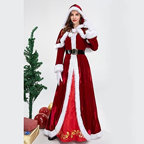 שמלות חג מולד לנשים שרוול ארוך צוות צוואר גנום שמלת קו גוף גוף פיצול תחבושת שמלת מסיבת לילה קוקטייל
