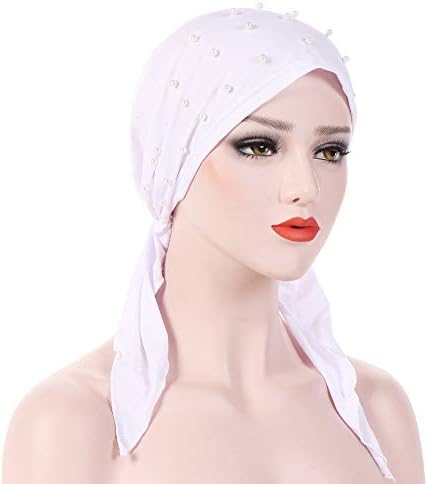 אובדן שיער אובדן חרוזים ראש טורבן צעיף נמתח נשים מוסלמיות כובע כותנה בייסבול מכסי בייסבול נצנצים נשים