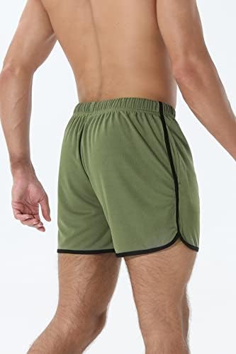 מכנסיים קצרים של Suwangi גברים קצרים 3 אינץ 'מכנסיים קצרים אתלטי יבש מהיר לגברים, נושמים מכנסי
