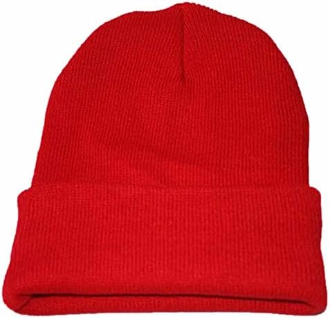 יוניסקס באזיקים כפת היפ הופ כובע נוחות מוצק צבע גולגולת כפת כובעי בבאגי סרוג רפוי כובעי עבור גברים ונשים