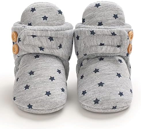 סיניה תינוק נעליים בתוספת קטיפה חם מנוקדת הדפסת מגפי החלקה לנשימה פעוט נעלי בנות גודל 10 קאובוי