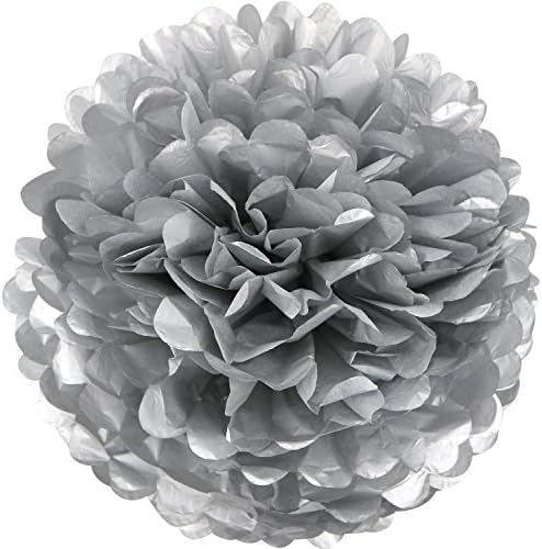 Lightingsky 10 יחידות נייר רקמת נייר פום פומס דוי פרחים כדור לקישוט הבית של מסיבת חתונה