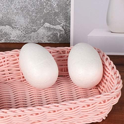 קישוטים לחג המולד של Sewacc 20 יחידות קצף חג הפסחא ביצה לבנה ביצה קצף ביצה ביצה ביצה ביצה ביצה בעבודת יד לחג
