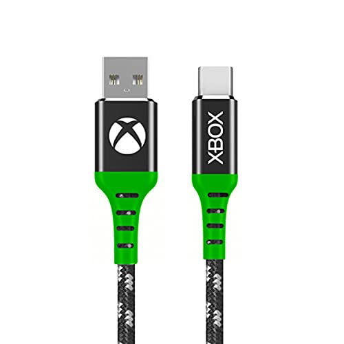 Numskull הרשמי HALO LED כבל USB מסוג C - 1.5 מ 'טעינה מהירה עופרת תואמת ל- PS5, Xbox Series X&S, Nintendo