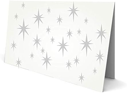 סטנסיל אשכול כוכבים, 4.5 על 4.5 אינץ ' - מיקס מדיה שכבות שבלונות כוכבים לתבנית ציור