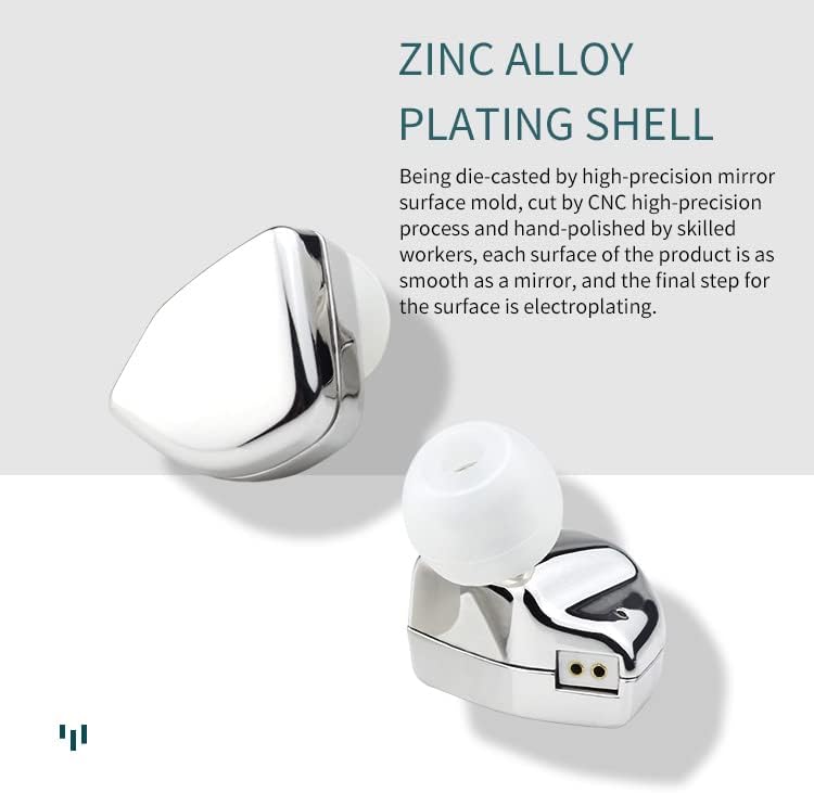 שמור על אוזניות Hzsound מראה לב אוזניות קווית, יחידת נהג 10 ממ במוניטורים אוזניים לצליל ברור, אוזניות מבדילות