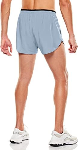 מכנסי ריצה פעילים של TSLA גברים, מכנסיים קצרים של אימון יבש בגודל 3 אינץ