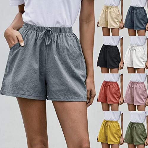 מכנסיים קצרים לבנות נוער מכנסי יוגה נשים בקיץ מזדמנים עם כיסים
