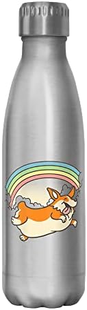 קפיצת קשת קשת קשת השמש החמישית של סאן קורגי 17 גרם בקבוק מים נירוסטה, 17 אונקיה, צבעונית
