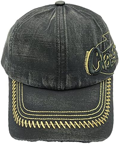 קלאסי רקמת כותנה בייסבול כובע אריג יוניסקס בציר שטף במצוקה מתכוונן שמש אבא כובעי עבור גברים נשים