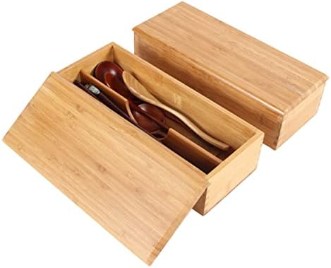 מטבח כלי ארגונית תשמיש מחזיק עץ תשמיש מחזיק אחסון תיבת סכום מתלה עץ מקלות אכילה תיבת יפני-סגנון