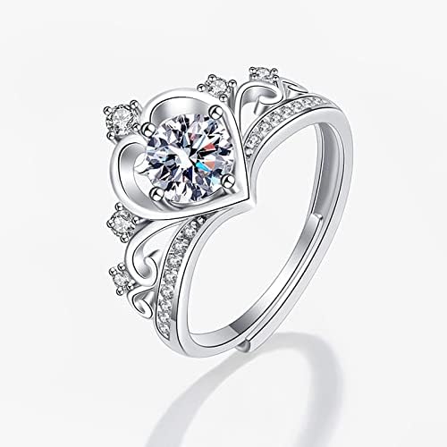 טבעות לנשים 2023 מתנות ליום הולדת טבעת נצחיות הנסיכה לב זירקון כתר אהבה טבעת טבעת טבעת טבעת