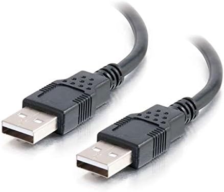 כבל USB של C2G, הר לוח USB, כבל USB 2.0, USB A לכבל, 3.28 רגל, שחור, כבלים ללכת 28105
