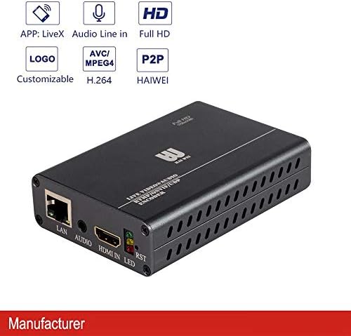 מקודד HD HDMI, Haiweitech H.264 מקודד וידאו תומך HTTP, UDP, RTSP, RTMP, RTMP