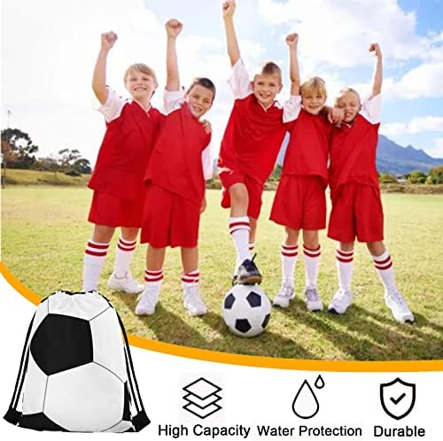 Ulbek 12 PCS 16.5 '' Soccer Skcerstring תרמיל GOODIE לטובת תיקים לילדים וילדים מתנה לקבוצת בית הספר לחדר
