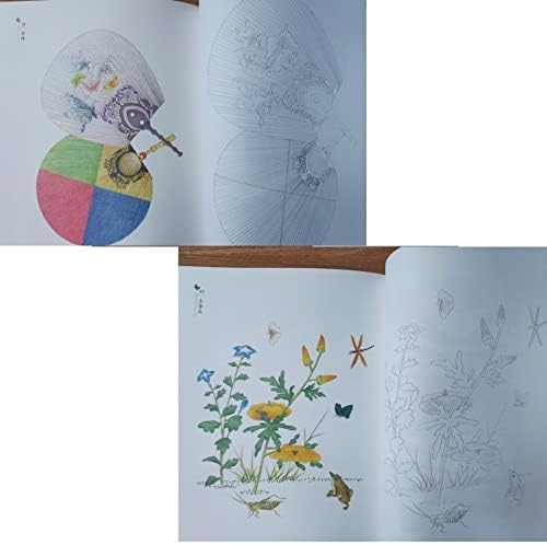 יום יפהפה קוריאני ציור קוריאני ספר צביעה באביב שכל אחד יכול בקלות לעקוב אחר טיפול באמנות למבוגרים
