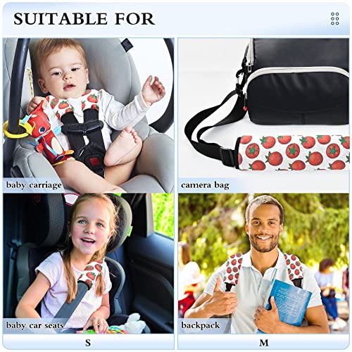 עגבניות דובדבן אדומות מכוניות רצועת מושב רכב לילדים לתינוק 2 יח 'רצועות מושב רכב רפידות כרית כרית כרית מגן רצועת