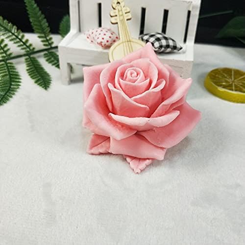 Greatmold 3D פריחה ורד סבון סבון עובש נרות עובש אפוקסי שרף פרח מלאכה תבניות סיליקון פרח ורד יפה