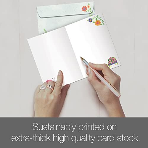 ברכות ללא עצים חושבים עליך כרטיס ברכה ידידותי לסביבה תוצרת ארהב נייר ממוחזר 5 x7 הכל נעשה