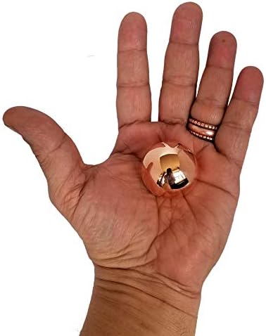 כדור נחושת מוצק טהור פרימיום כ- 3, 2, 1.5 או 1.1 אינץ 'דיא אנרגיה ריפוי כדורי אורב מינרלים קריסטל זריזות