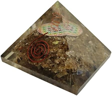 Sharvgun Pyramid Pyramid Labradorite פרח חיים פרח חיים אורגון פירמידה הגנה על אנרגיה שלילית 65-70