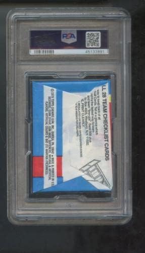 1981 טופפס כרטיס כדורגל חבילת שעווה לא נפתחת 1979 עטיפה PSA 7 ג'ו מונטנה מדורגת - חבילות שעוות כדורגל