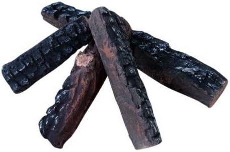 4 חתיכות קטנות עץ-כמו קרמיקה אח יומני גז אתנול קמינים, תנורים, בורות אש