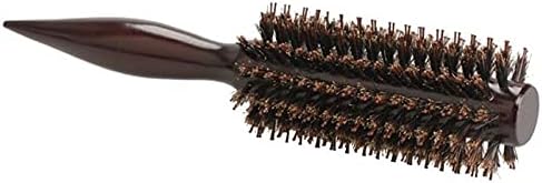 דיז'יאקסיה מסרק מעץ גלגל עגול שיער מסרק מברשת שיער כלי טיפוח ידית עץ ידית זיפה טבעית מברשת שיער מתולתלת