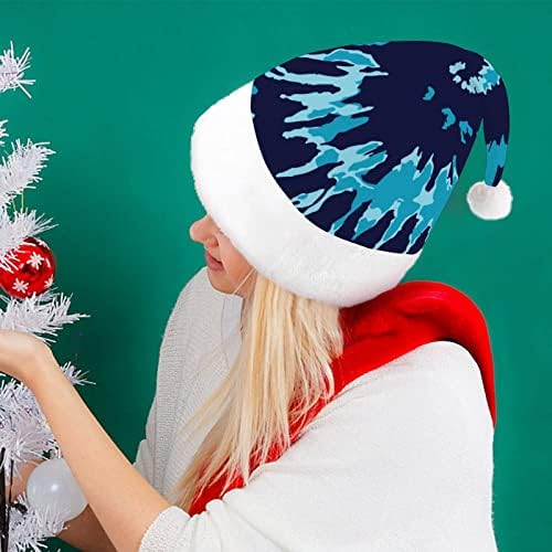 חיל הים כחול עניבה לצבוע חג המולד כובע סנטה כובע מצחיק חג המולד כובעי חג מסיבת כובעי עבור נשים / גברים