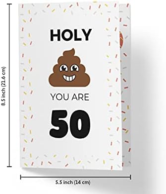 כרטיס יום הולדת 50 מצחיק-כרטיס יום הולדת 50 מצחיק-כרטיס יום הולדת 50 שמח-כרטיס יום הולדת 50 מצחיק - עם מעטפה אדומה