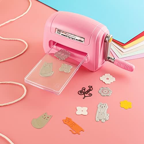 מכונת חיתוך ניידת של מיני ניידים ליצירה, DIY Die Cuting Uplessing מכונת נייר כרטיסי נייר גרוטאות מתא