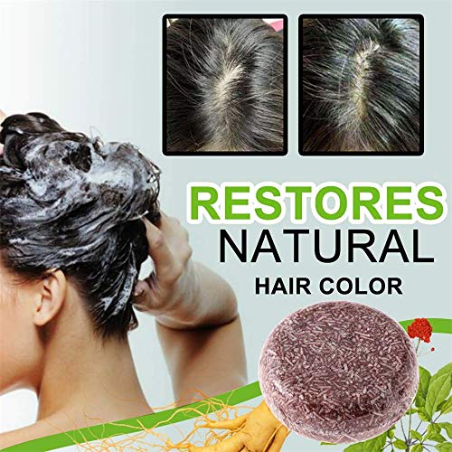 Deysen אורגני אפור השמפו הפוך בר - מרכך אורגני טבעי וטיפול בתיקון - סבון שמפו מחשיך שיער, נפח ולחות