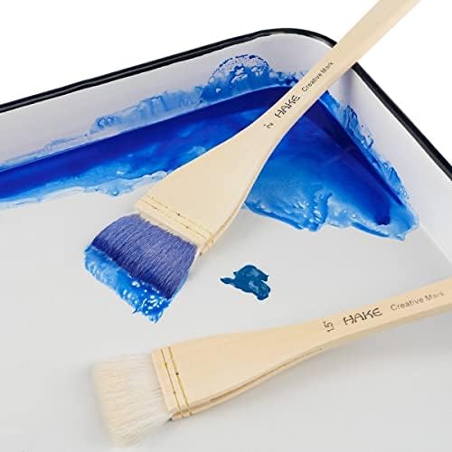 אמן סימן יצירתי מברשת הצבעוני מים - סט אמנות 3 חלקים - ערכת ציור מברשת צבע אקרילית עם שיער לבן רך - נהדר