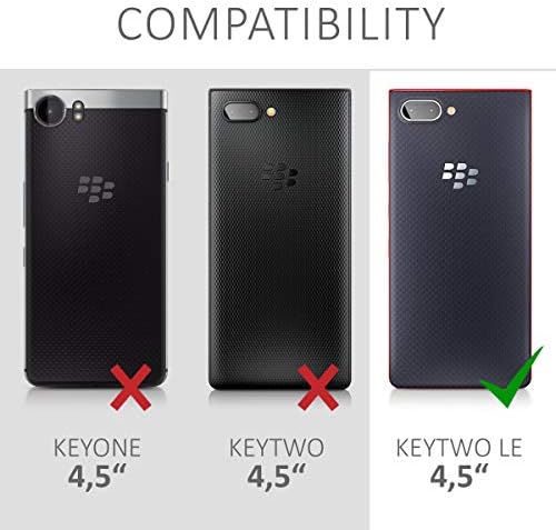 מארז KWMobile תואם ל- BlackBerry Keytwo LE - CLEAR CASE SEXT SLIM SLIM גמיש מכסה טלפון TPU - שקוף