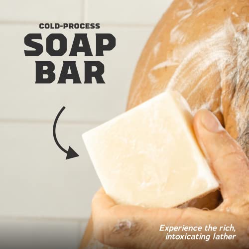 חבילת מגוון סבון ודאודורנט גברי סקוואץ ' - בעבודת יד עם שמנים אורגניים, ללא אלומיניום-הדרים קיציים ומפלים טריים-סבון