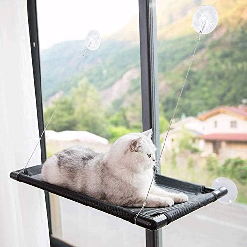 חתול חלון מוט, חתול ערסל חלון מיטת שאר מקום, חיות מחמד חלון מושב בטיחות מדפים לחתולים משוקלל עד