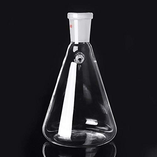 בקבוק סינון זכוכית Yutool, 500 מל 24/40 סינון מזכוכית סינון מעבדה סינון מעבדת בקבוק בקבוק חרוטי כלי זכוכית
