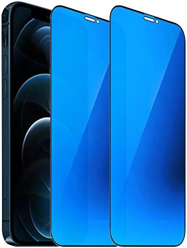 2 מארז אנטי-כחול פרטיות מזג זכוכית חליפת לאייפון 12 פרו מקס מראה אנטי-מרגל מסך מגן אנטי-מציץ סרט אלקטרוליטי