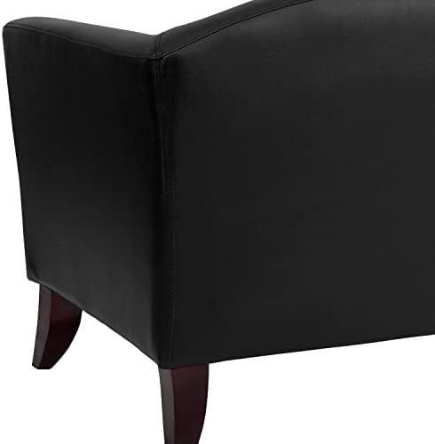 פלאש ריהוט הרקולס קיסרי סדרת שחור עור רך כיסא